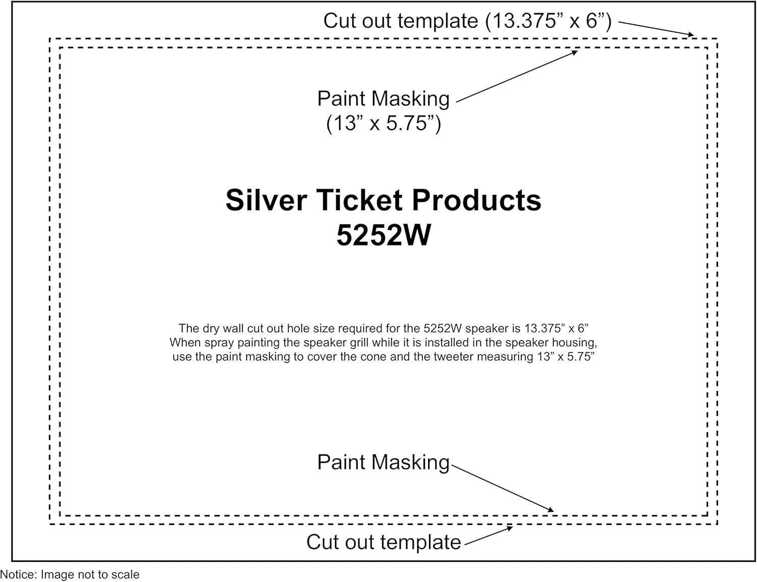 5252W Silver Ticket in-Wall Speaker with Pivoting Tweeter (Dual 5.25 Inch in-Wall Center Channel)