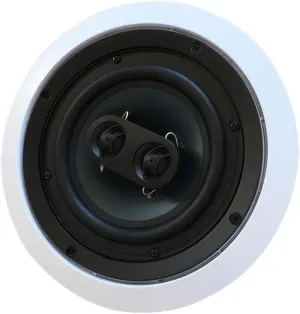 652S2C Silver Ticket in-Wall in-Ceiling Speaker with Pivoting Tweeter (2 Channel Stereo 6.5 Inch in-Ceiling) 9.4 inch Overall Size