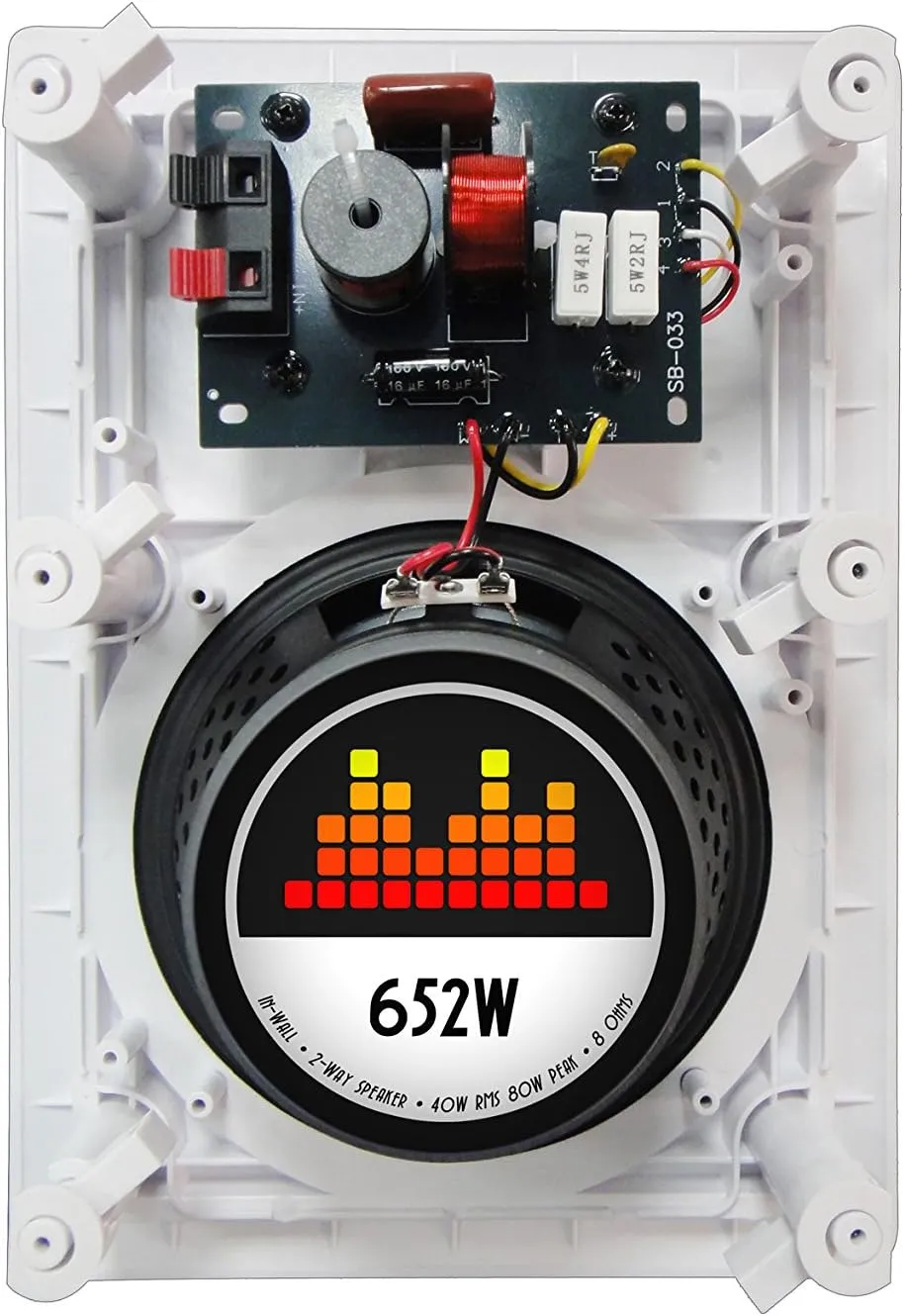 652W Silver Ticket in-Wall Speaker with Pivoting Tweeter (6.5 Inch in-Wall)