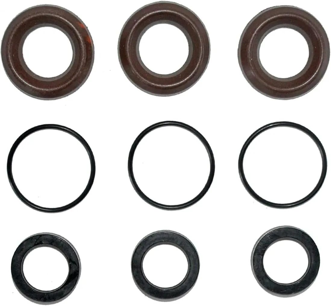 9 PCS Pressure Washer Pump Packaging Kit, Rubber Pressure Washer Sealing Kit for 18mm RKA XR RKV XRC XRA, OE AR1857 AR880320 AR880330 AR961240 Mi T M 70 0177