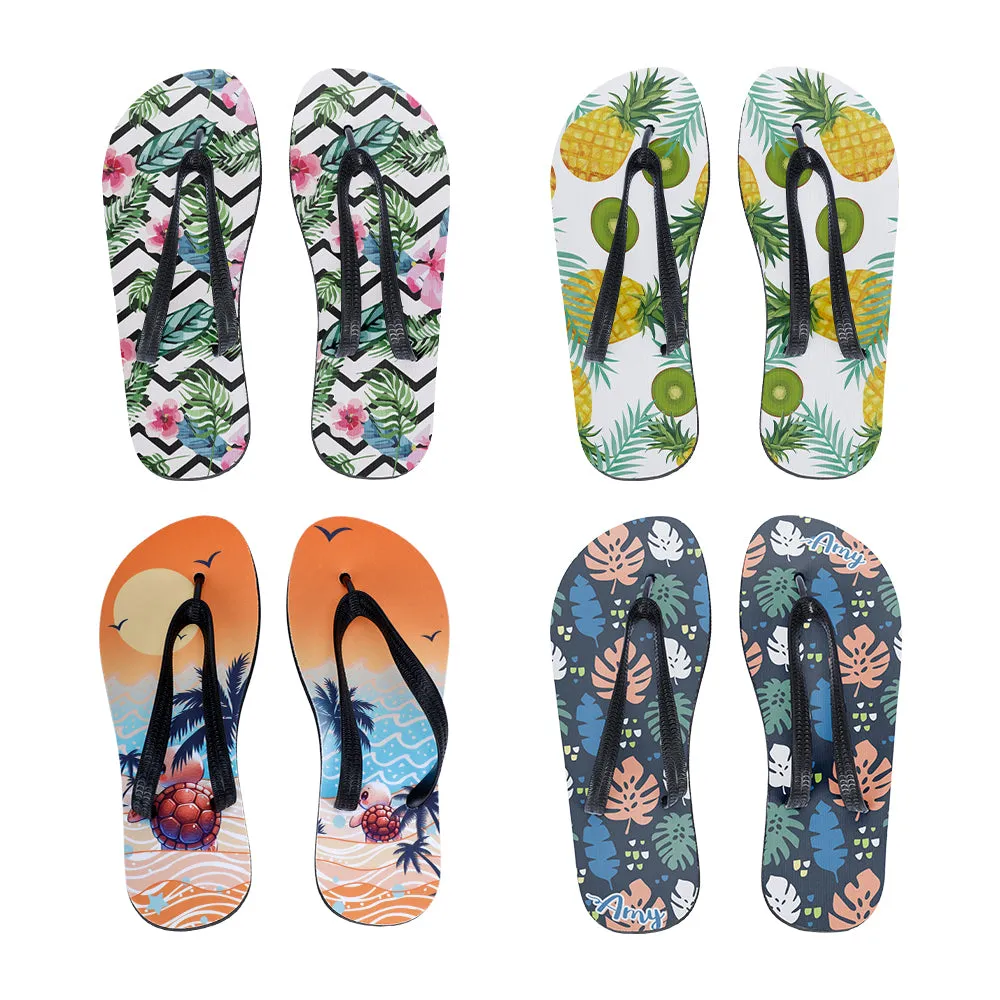 Adults Flip Flop-Black Sole-L-20pcs
