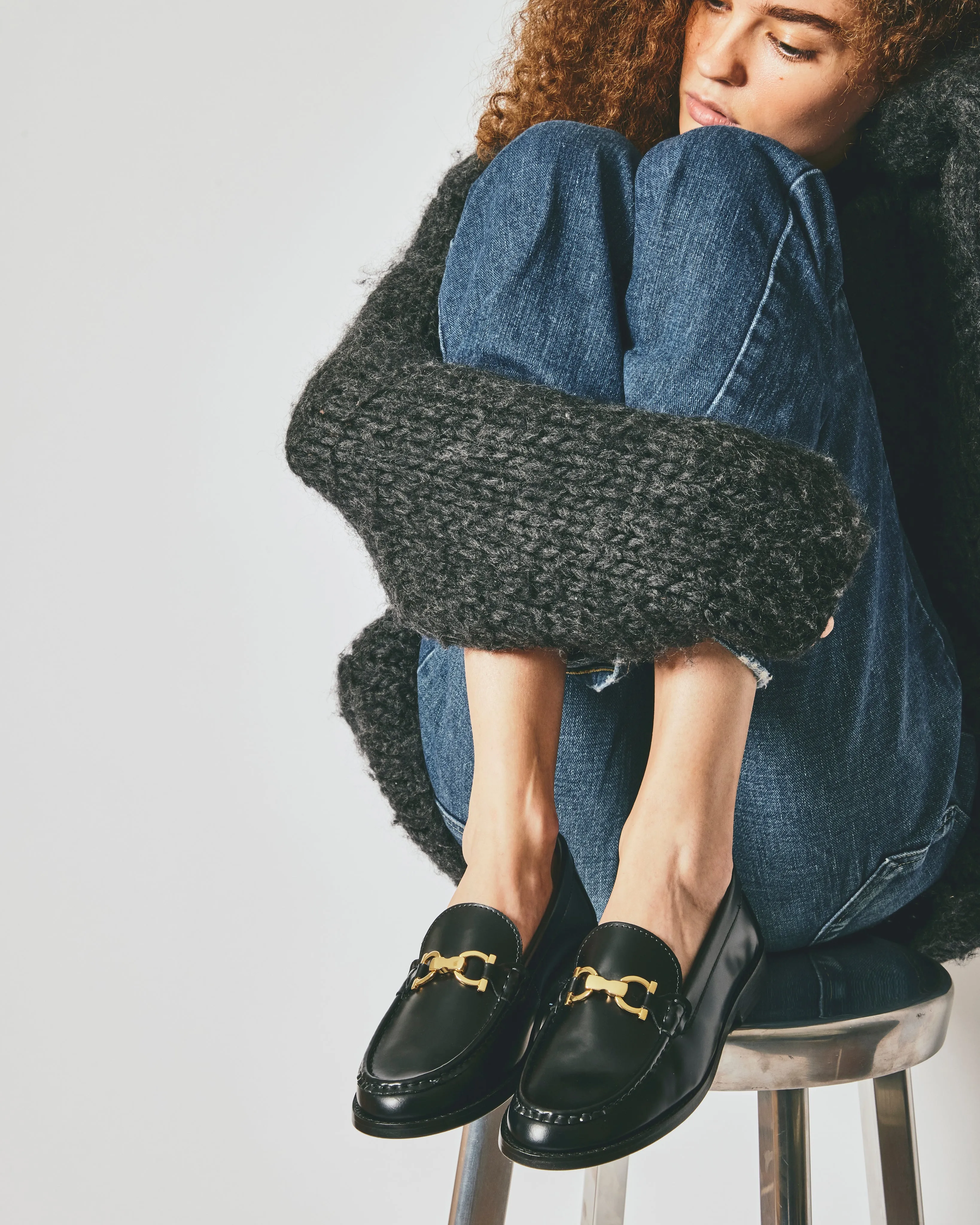 ALMOND TOE C LOAFERS ECRU