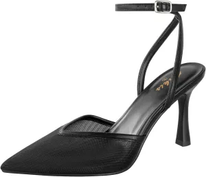 Ankis Slingback Heels for Women Closed Toe Women's Pumps Kitten Heel Wedding Party Casual Dress Shoes