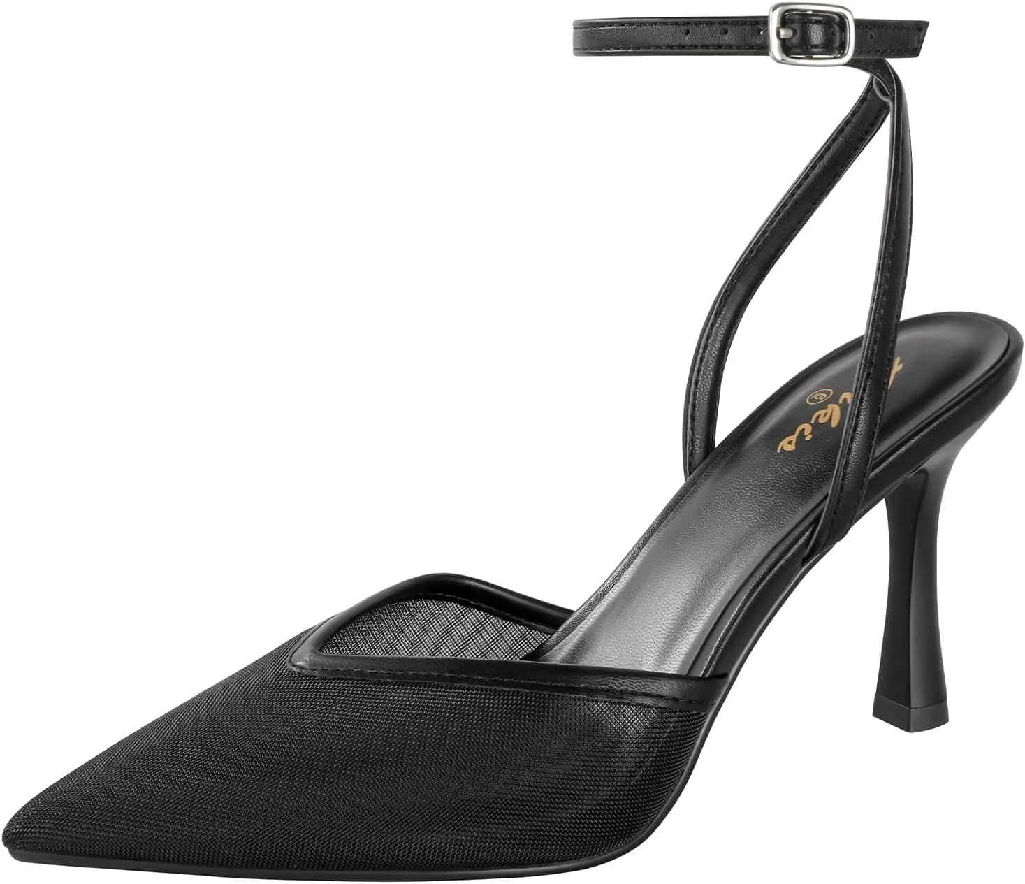 Ankis Slingback Heels for Women Closed Toe Women's Pumps Kitten Heel Wedding Party Casual Dress Shoes