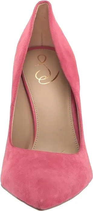 Azalea Heel Hazel Pink Bundle discount Stiletto Wide On Sam Chic Slip Pumps Pointed Edelman Dress Toe