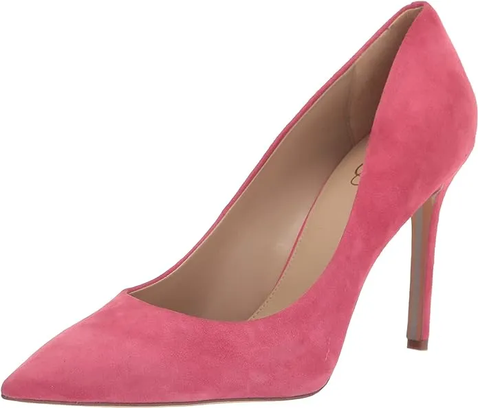 Azalea Heel Hazel Pink Bundle discount Stiletto Wide On Sam Chic Slip Pumps Pointed Edelman Dress Toe
