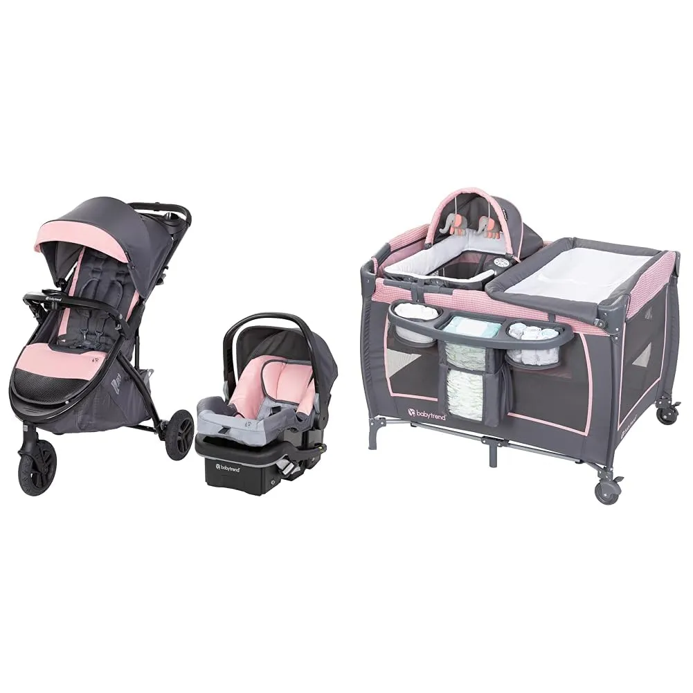 Baby Trend Tango 3 All-Terrain Stroller Travel System with EZ-Lift 35 PLUS Infant Car Seat and Lil' Snooze Deluxe III Bassinet