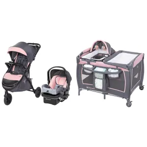 Baby Trend Tango 3 All-Terrain Stroller Travel System with EZ-Lift 35 PLUS Infant Car Seat and Lil' Snooze Deluxe III Bassinet
