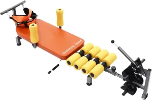 Back Stretch Bench with Cervical Traction 286lbs Inline Back Stretch Bench Back and Neck Decompression for Neck Back Hip Leg Decompression Training Home Gym Office