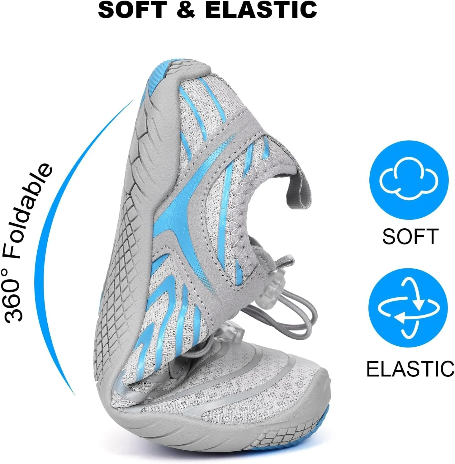 Barefoot Shoes Women Wide Toe Box Grounded Footwear Barefoot Shoe Women Neuropathy Water Shoe Womens Shoes Quick Dry Aqua Outdoor Sports for Swim Pool Beach Outdoor Diving Running Footwear