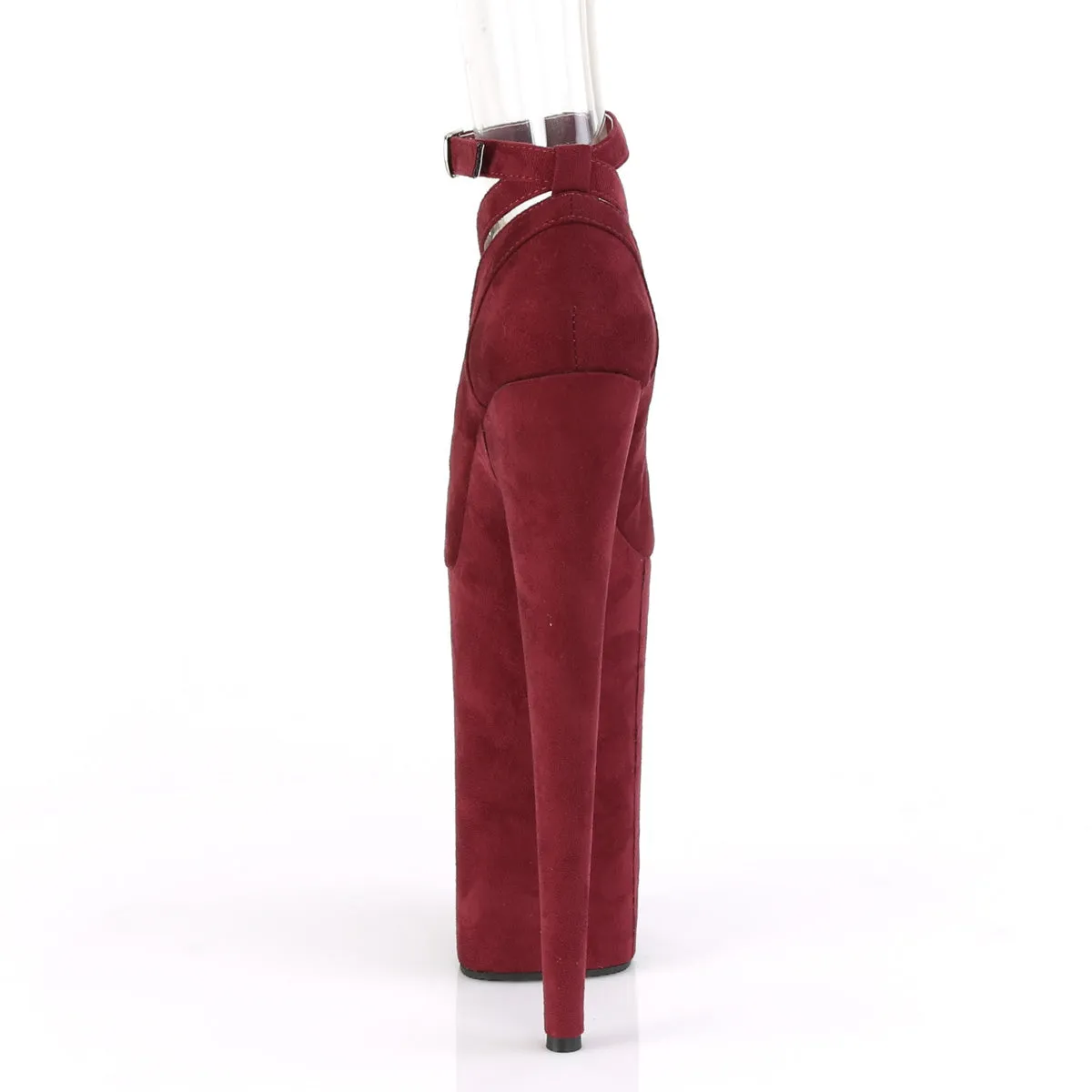 BEYOND-087FS  Burgundy Faux Suede/Burgundy Faux Suede