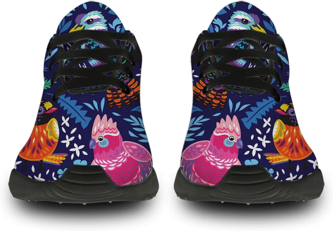 Bird Print Shoes for Men Women Lightweight Comfort Running Tennis Walking Sneakers Bird Lover Gifts for Him Her