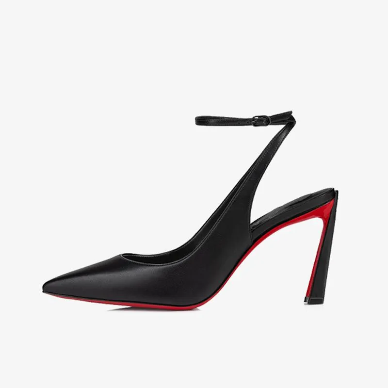 Black Calf Leather Pump