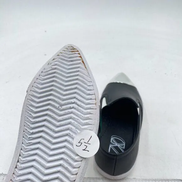Black Women Comfort Loafers Slip On Pointed Toe Low Heel Slide Dress Driver Shoe