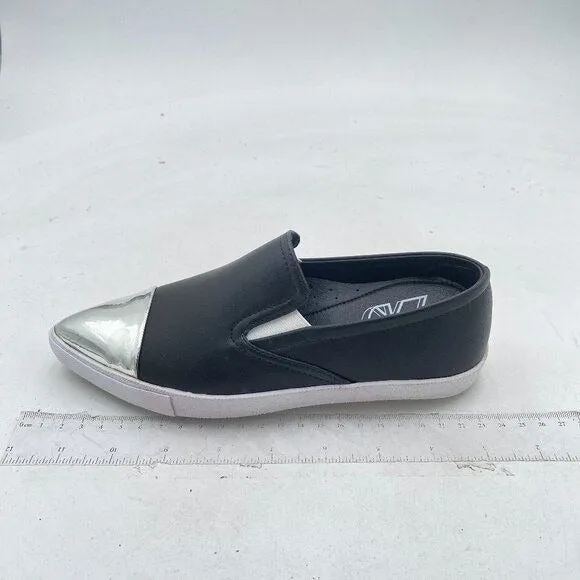 Black Women Comfort Loafers Slip On Pointed Toe Low Heel Slide Dress Driver Shoe
