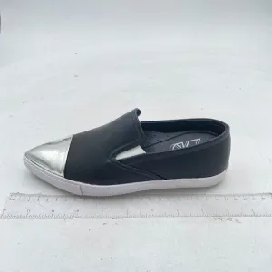 Black Women Comfort Loafers Slip On Pointed Toe Low Heel Slide Dress Driver Shoe