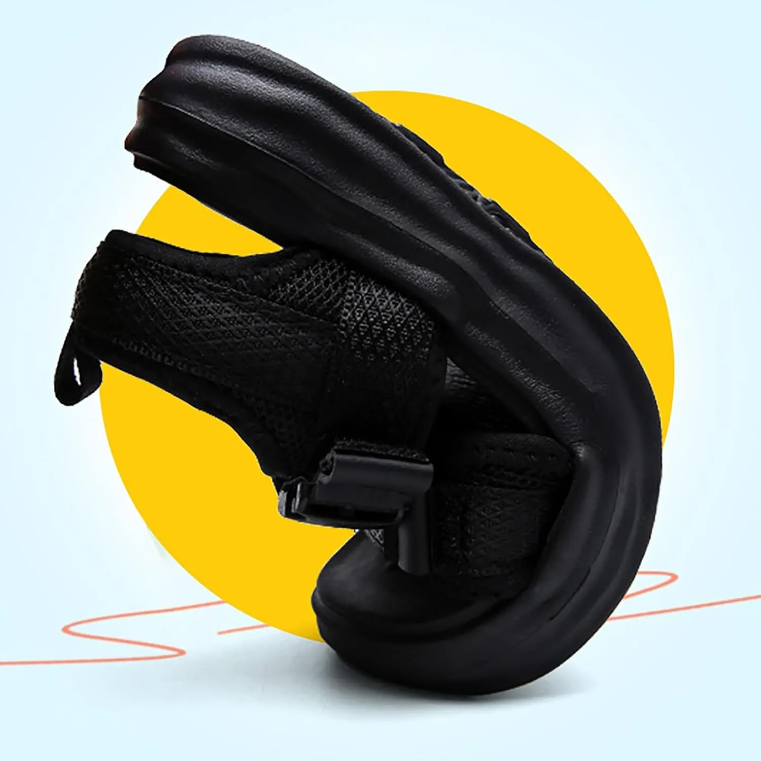Boys Sport Sandals Summer Beach Pool Water Shoes Open Toe Strap Barefoot Wide Sandals Kids Boys School Non Slip Shoes