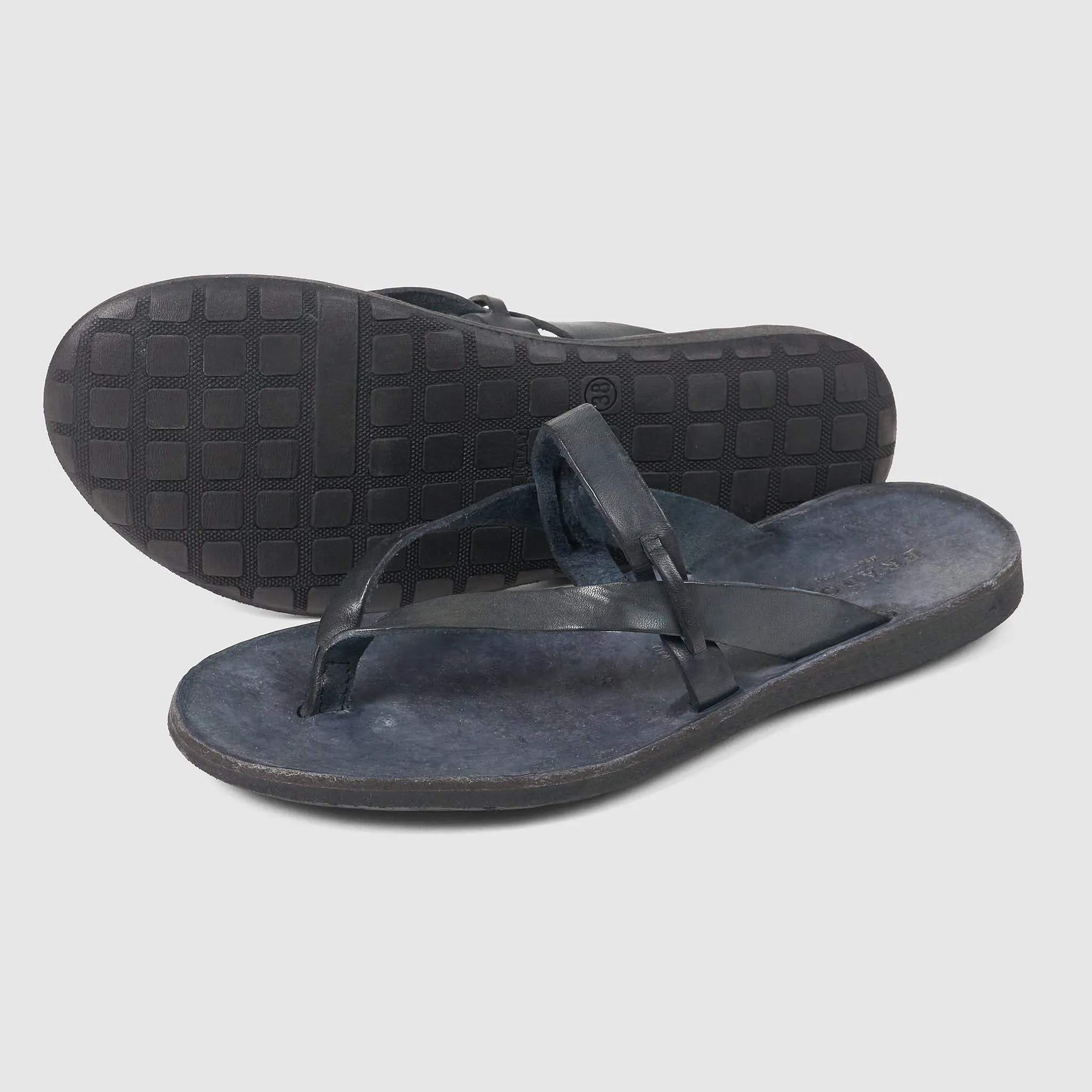 Brador Ladies Flip Flop Leather Sandals
