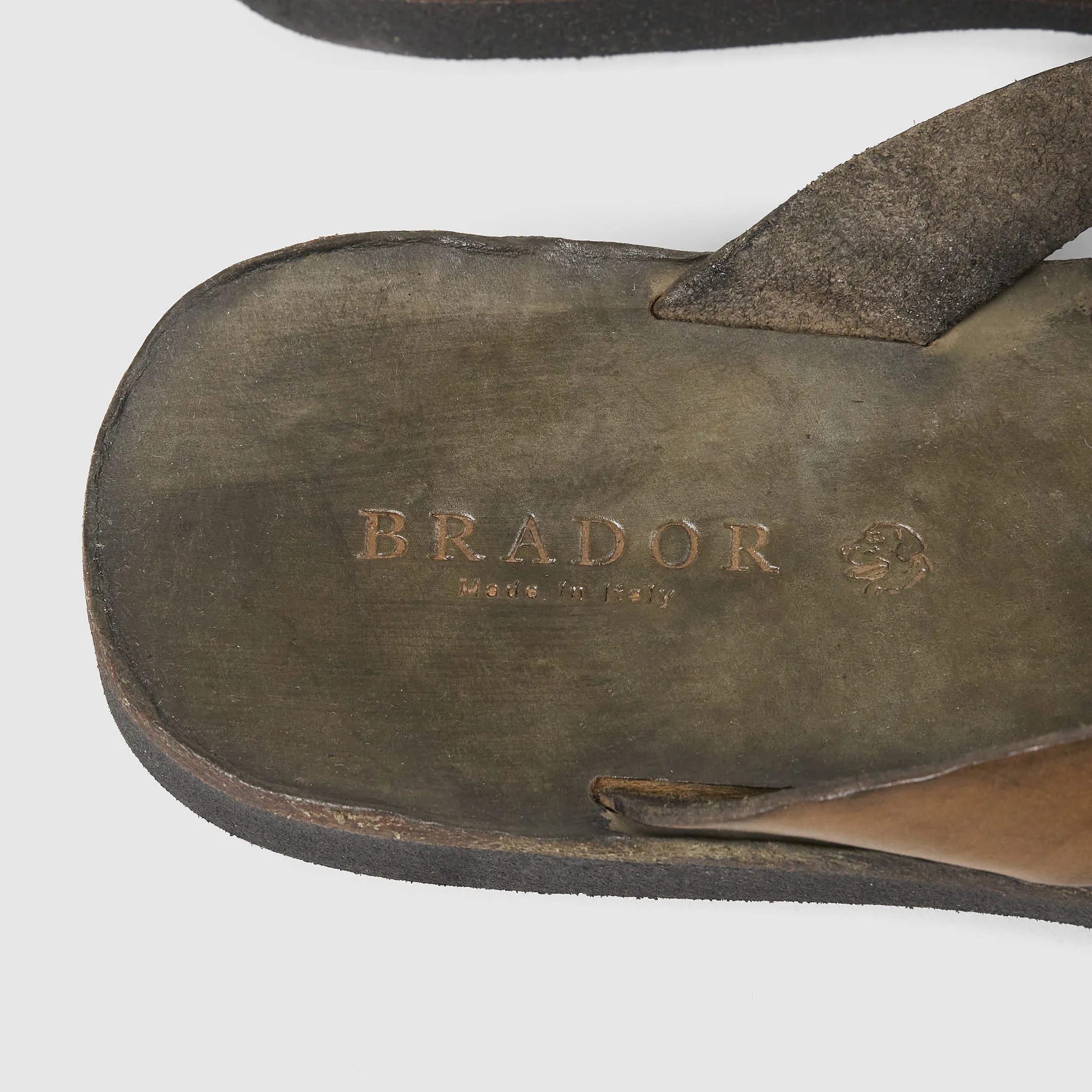 Brador Ladies Flip Flop Leather Sandals