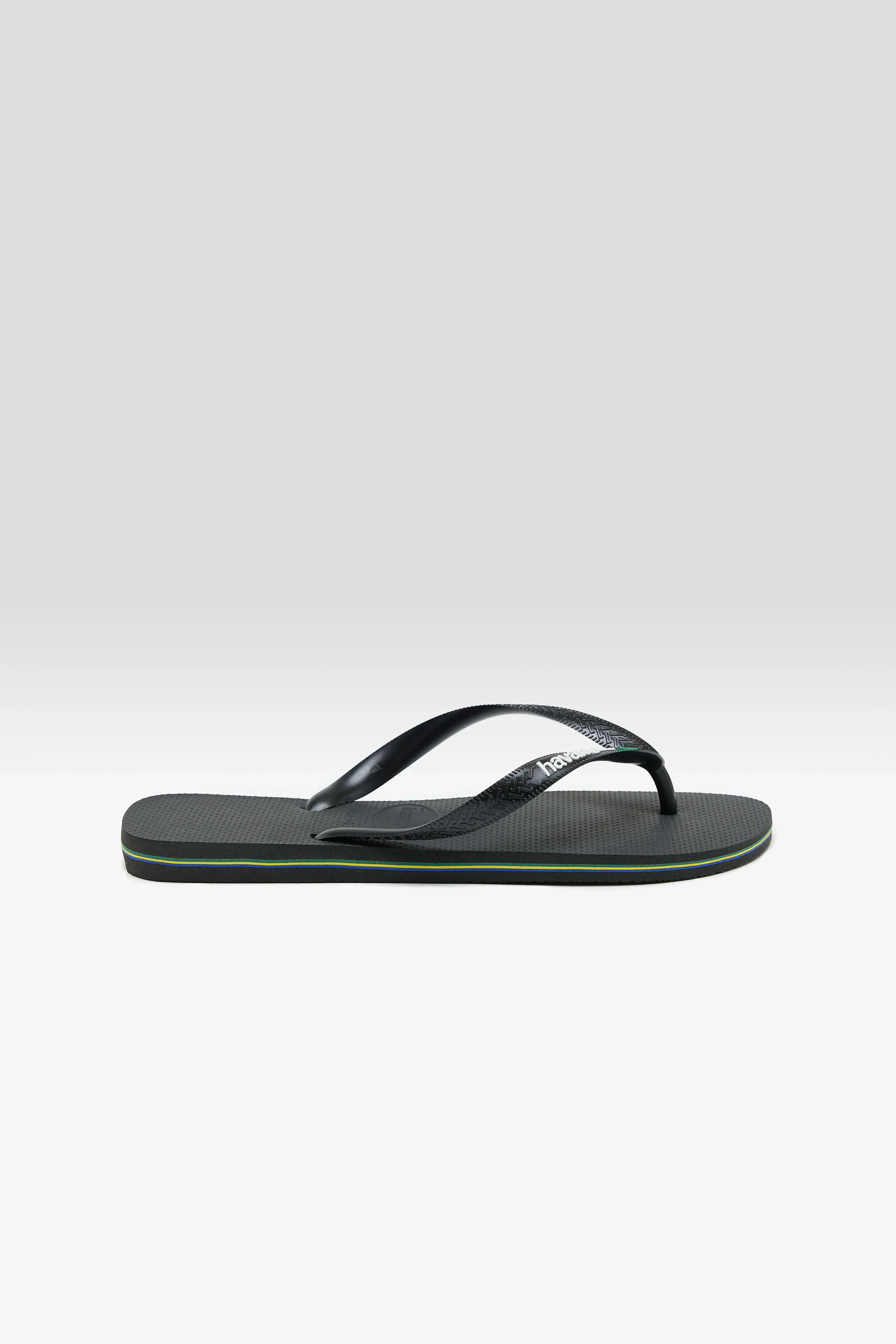 Brasil Logo Flip Flops for Men  (251 / M / BLACK)