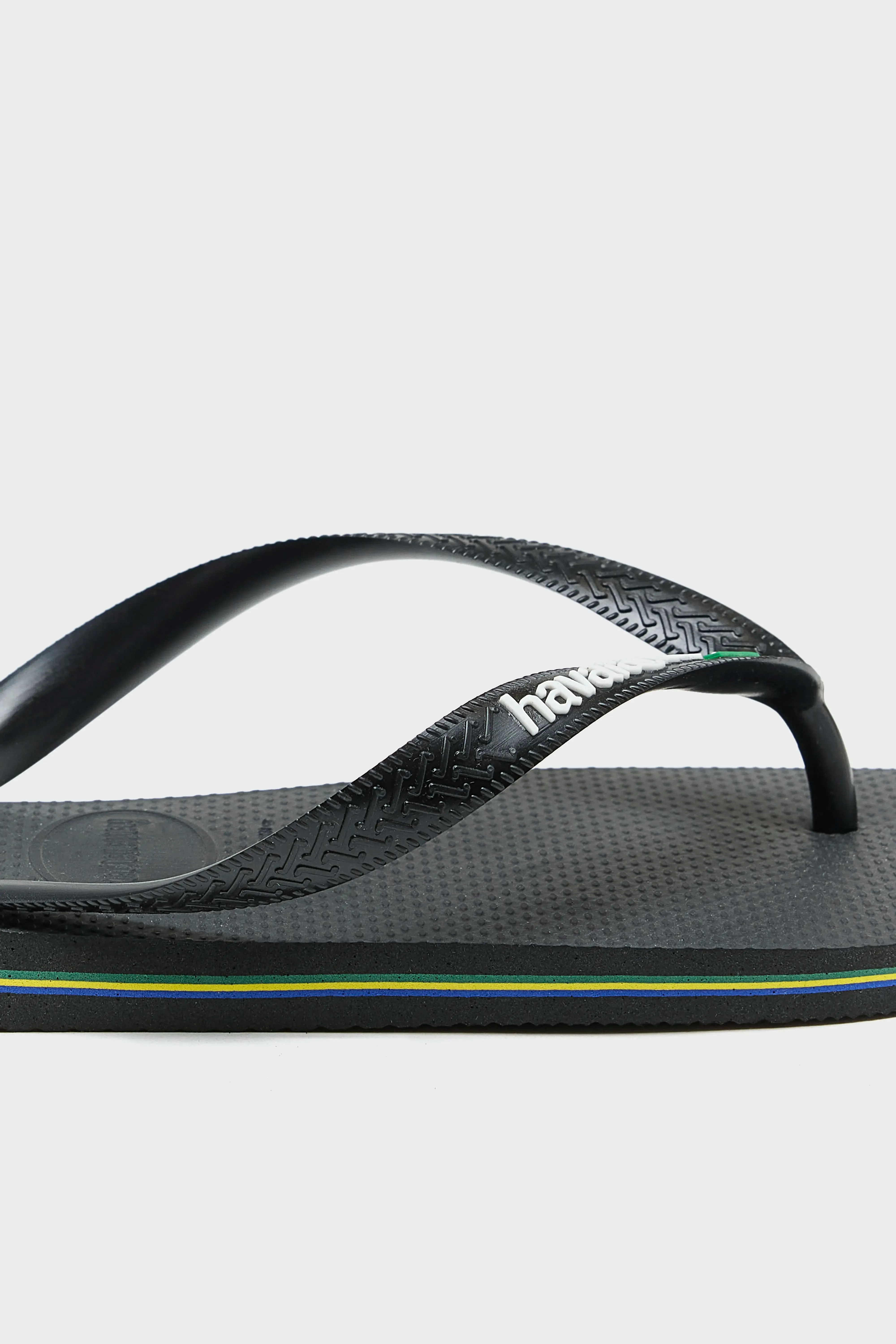 Brasil Logo Flip Flops for Men  (251 / M / BLACK)