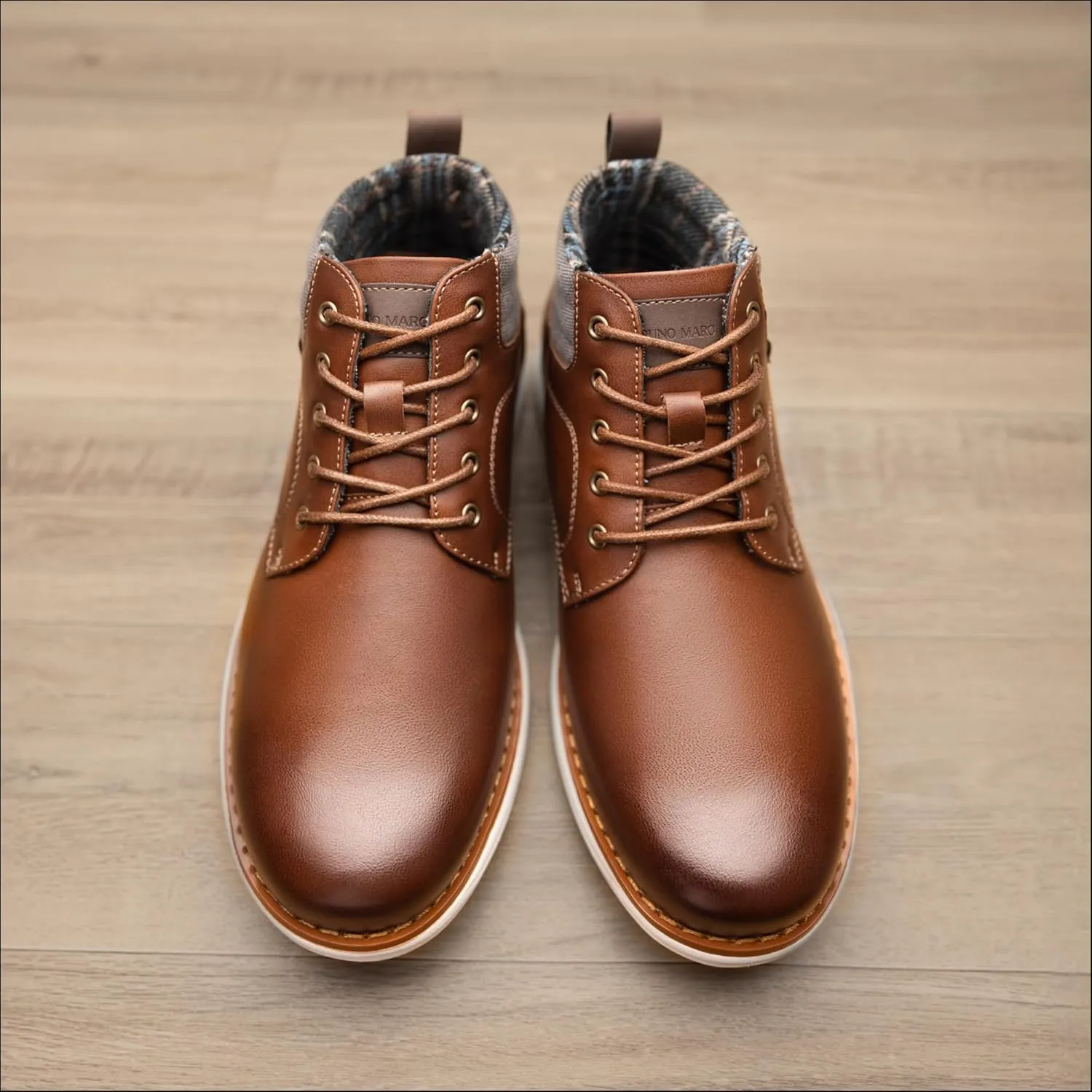 Bruno Marc Men's Mid Top Chukka Sneaker Lace Up Dress Boot