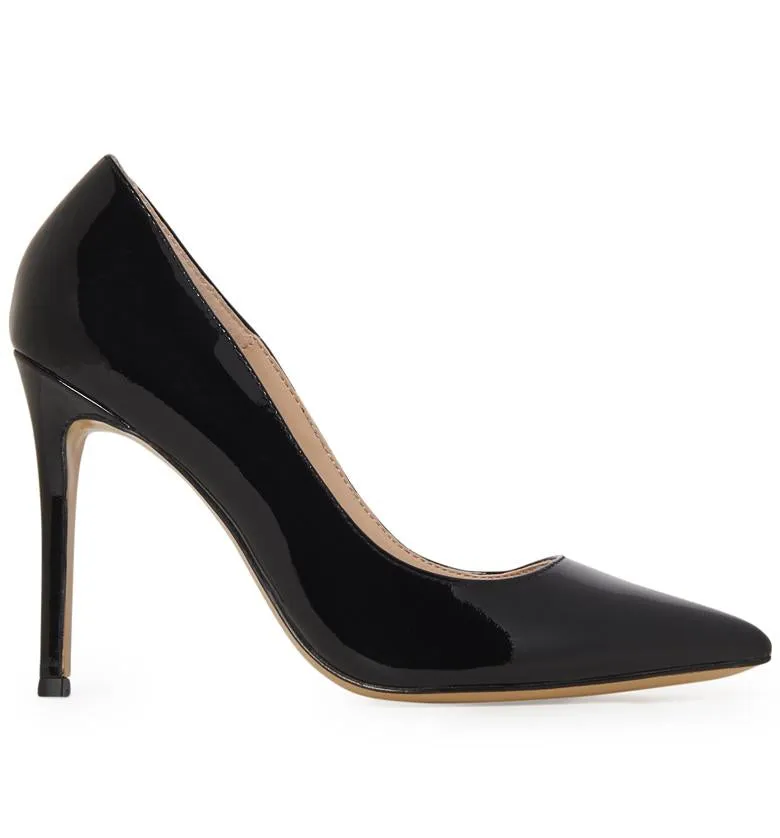 CALEESI BLACK PATENT LEATHER