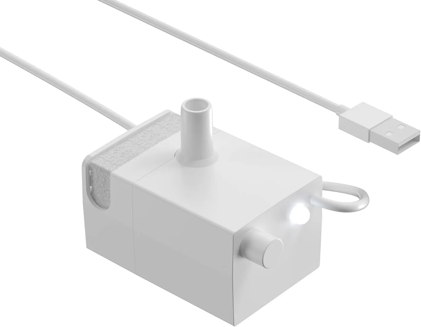 Cat Water Fountain Replacement Pump, Cat Fountain Pump with Water Shortage Alert Light, Replacement Pump for Petlipo Pet Water Fountains, White