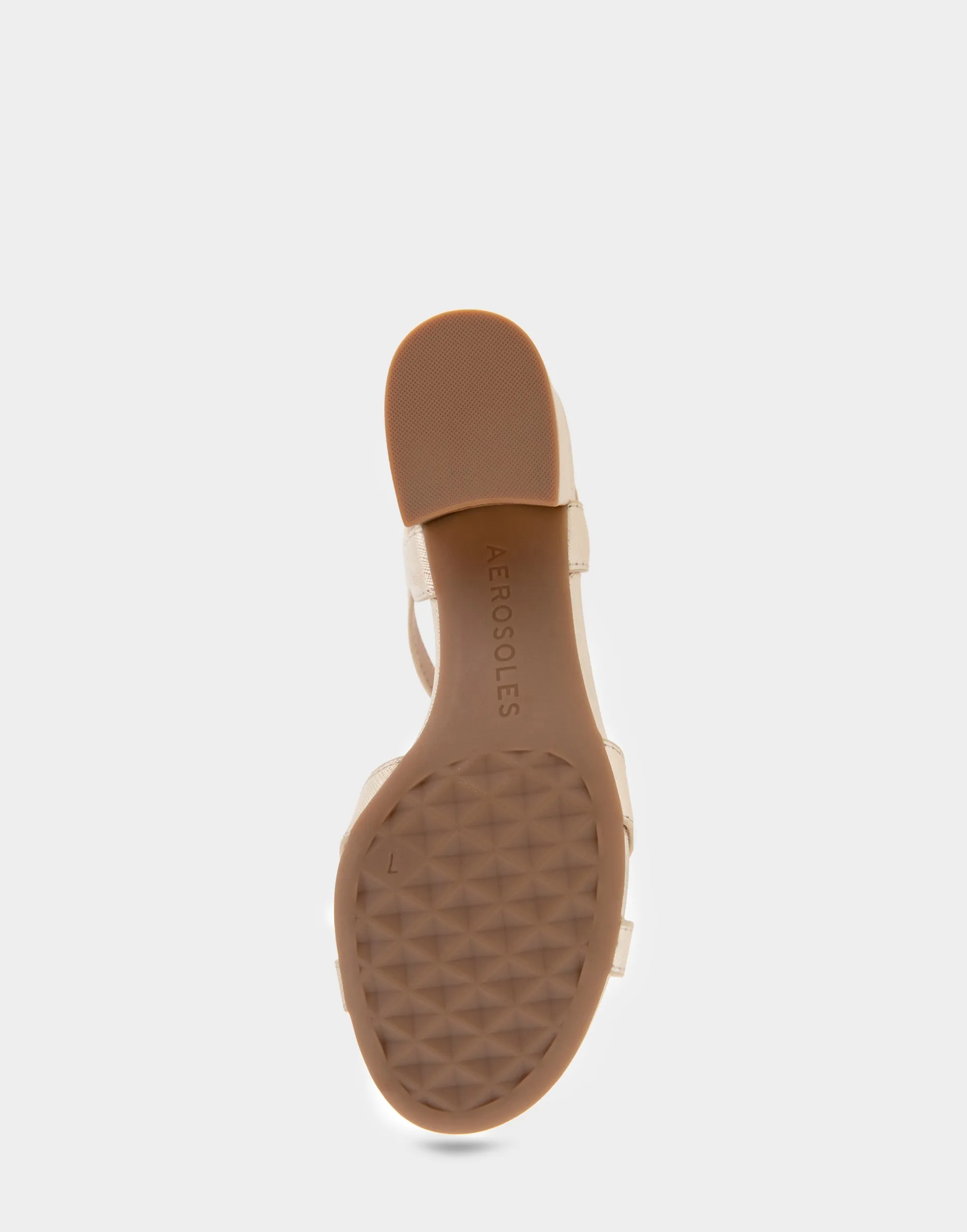 Cinzia Gold Metallic Textured Faux Leather