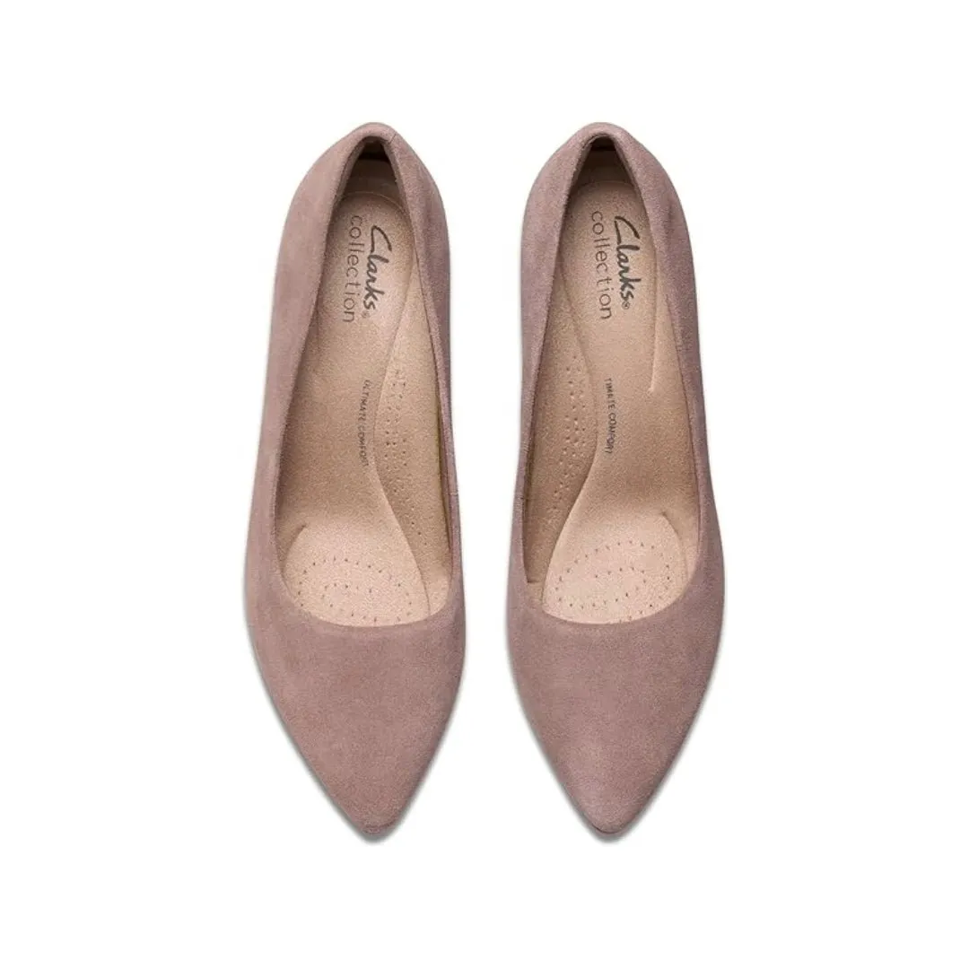 Clarks Kataleyna Gem Mauve Suede Women's Shoes