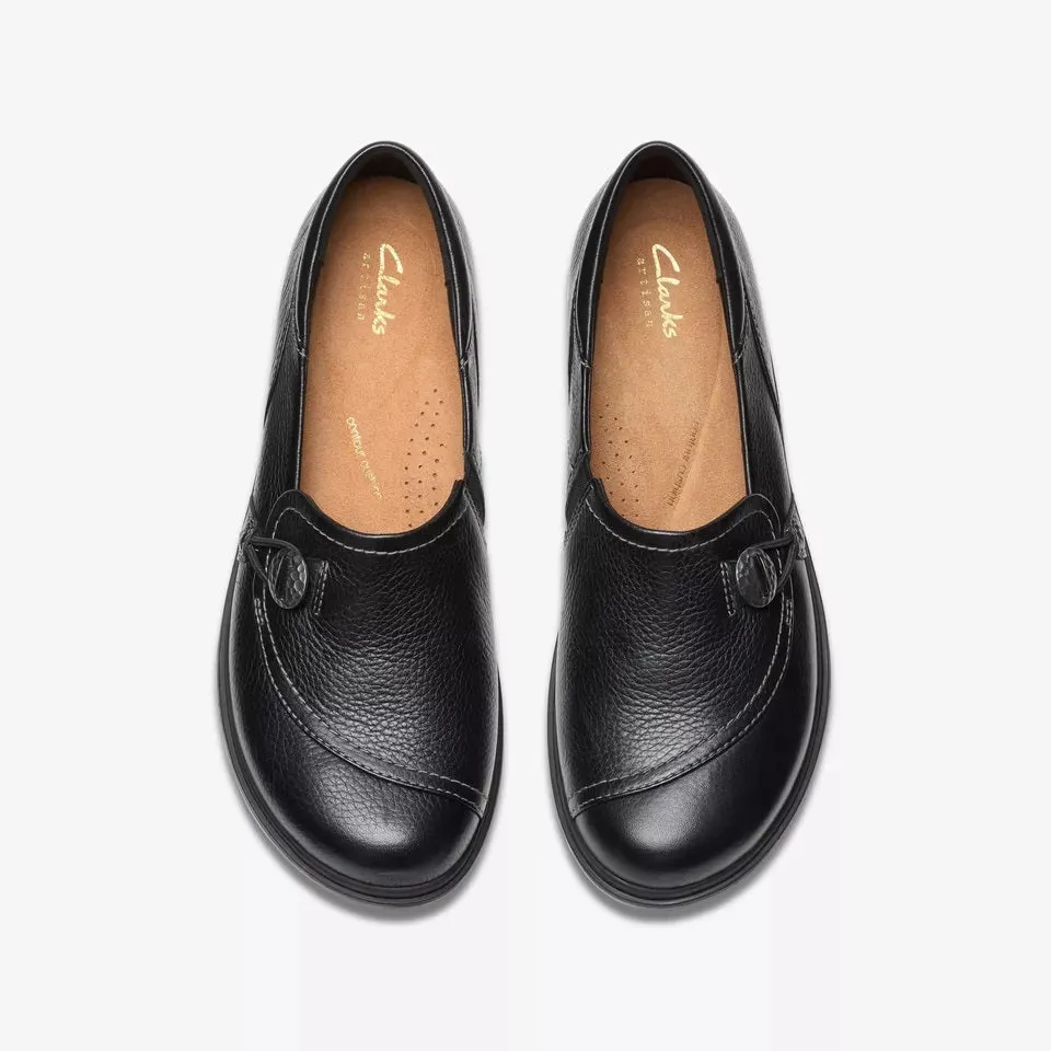 Clarks Women's Certina Ease Black Leather 26179947