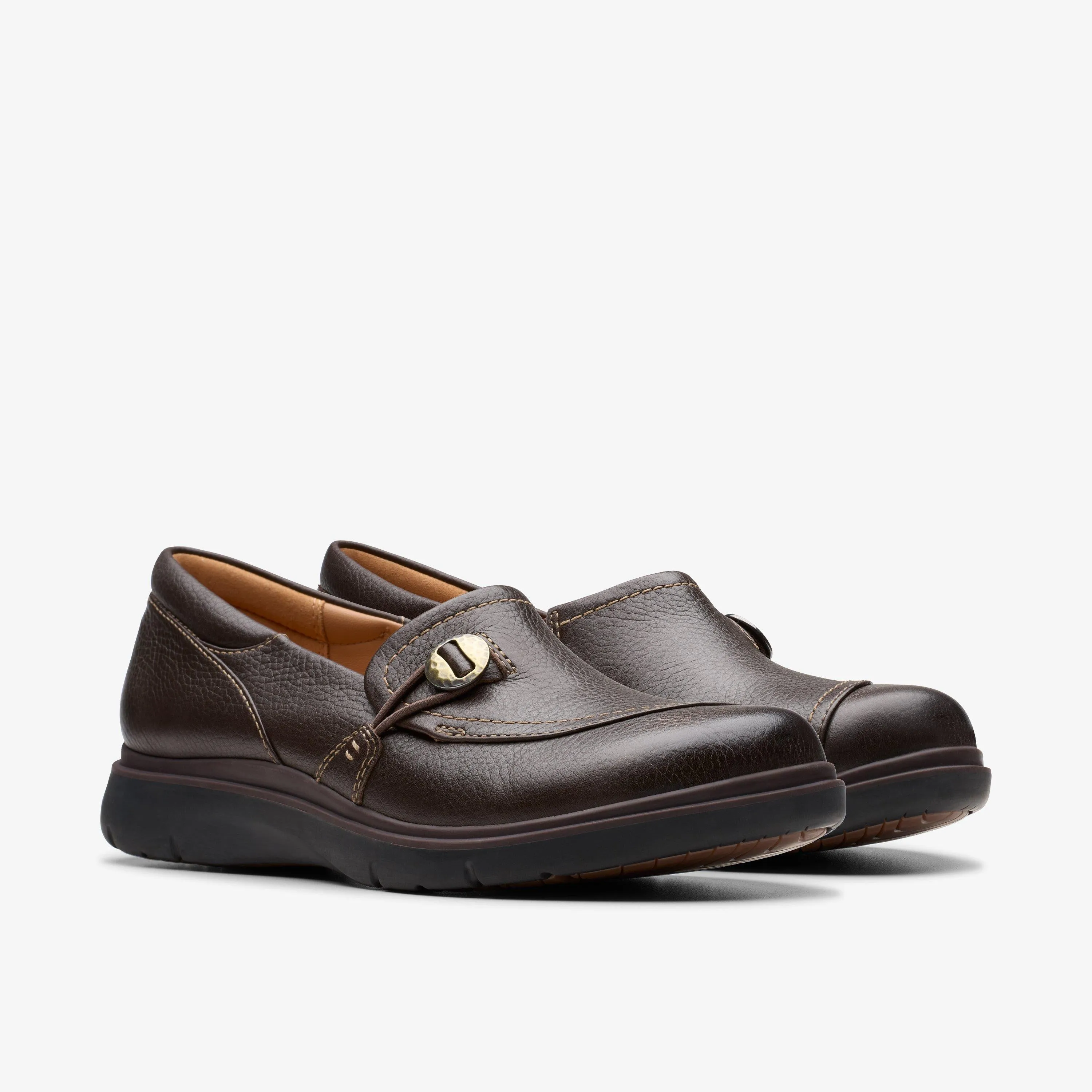 Clarks Women's Certina Ease Dark Brown Leather 26179948