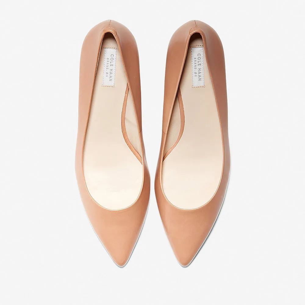 Cole Haan Vesta Pump 45mm Mocha Mousse Leather