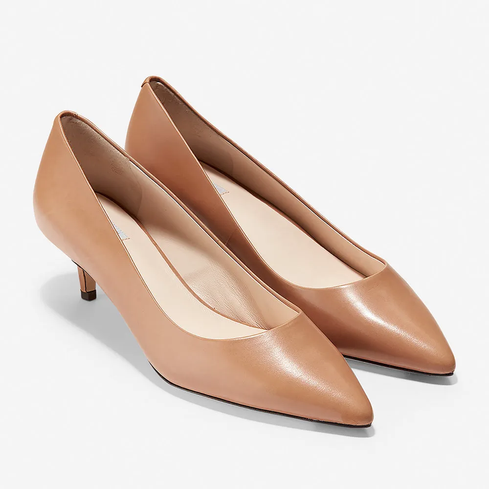 Cole Haan Vesta Pump 45mm Mocha Mousse Leather
