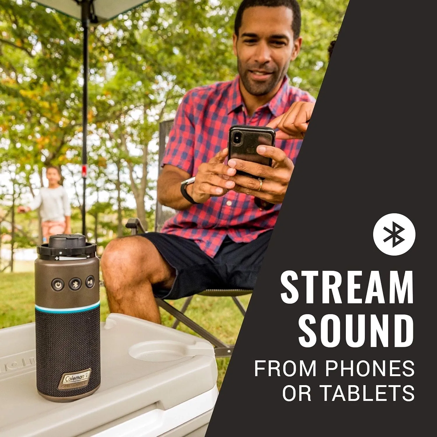 Coleman OneSource Rechargeable Outdoor Camping Gear: Camp Shower, Cordless Vacuum, Fan, Speaker, & Air Pump Options with Included Rechargeable Battery