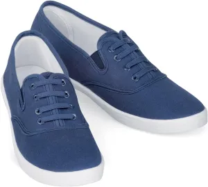 Collections Etc Casual & Comfy Lightweight Slip-on Stretch Canvas Sneaker