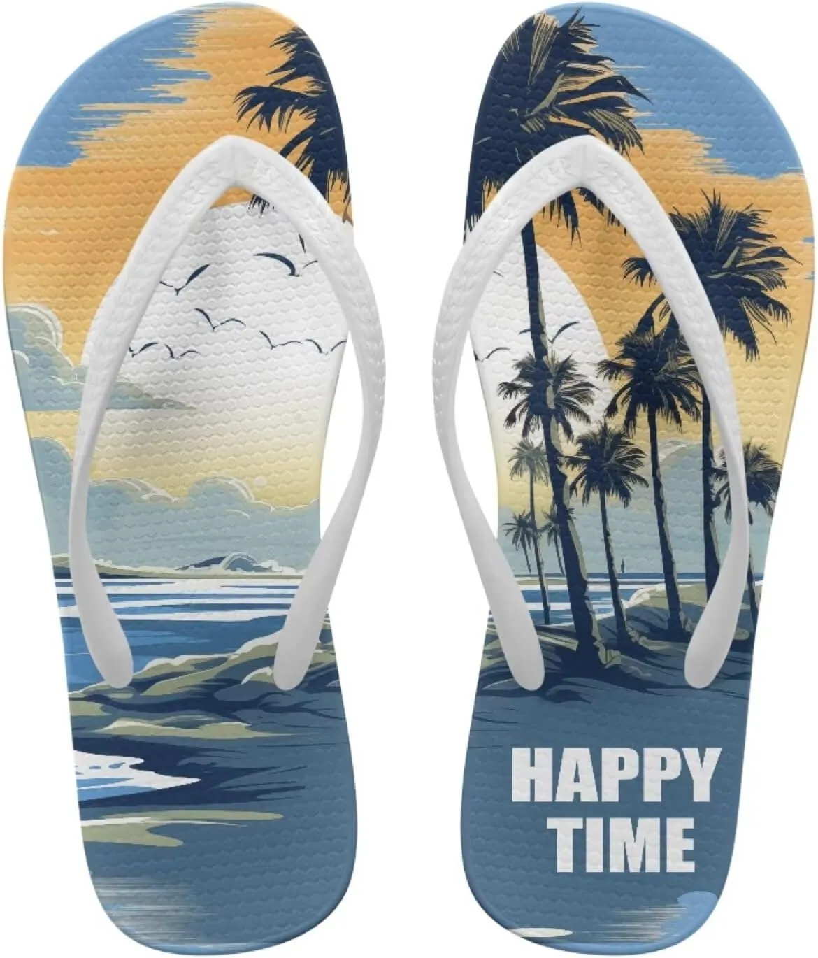 Coloranimal Flip Flops for Women Sandals Women Summer Beach Sandals Non Slip Shower Slippers Y Sandals Comfort Flip-Flops Slippers Thong Sandals