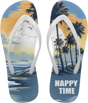 Coloranimal Flip Flops for Women Sandals Women Summer Beach Sandals Non Slip Shower Slippers Y Sandals Comfort Flip-Flops Slippers Thong Sandals