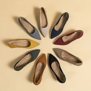 Comfortable Knit Heel Pump