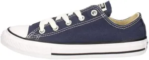 Converse Boy's Chuck Taylor All Star Canvas Low Top Sneaker, Navy, 11 Little Kid