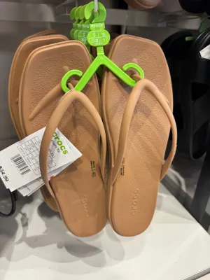 Crocs Women Miami Flip In Milk Chocolate (Pre-Order)