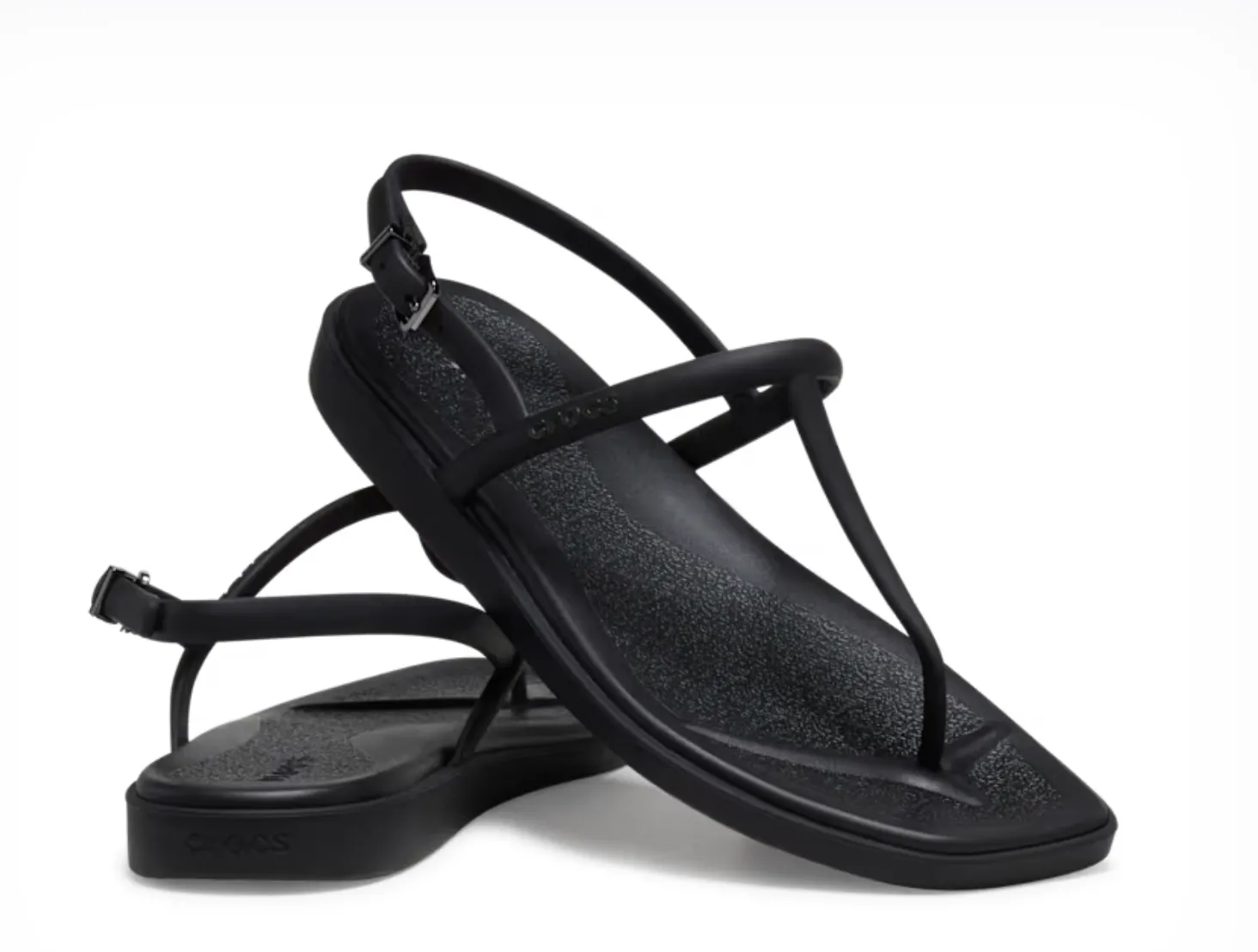 Crocs Women Miami Thong Flip In Black (Pre-Order)