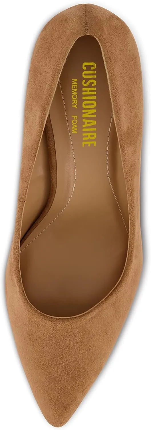 CUSHIONAIRE Women's Preston Dress Pump  Memory Foam, Wide Widths Available