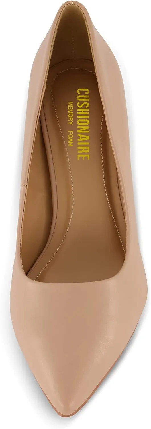 CUSHIONAIRE Women's Preston Dress Pump  Memory Foam, Wide Widths Available