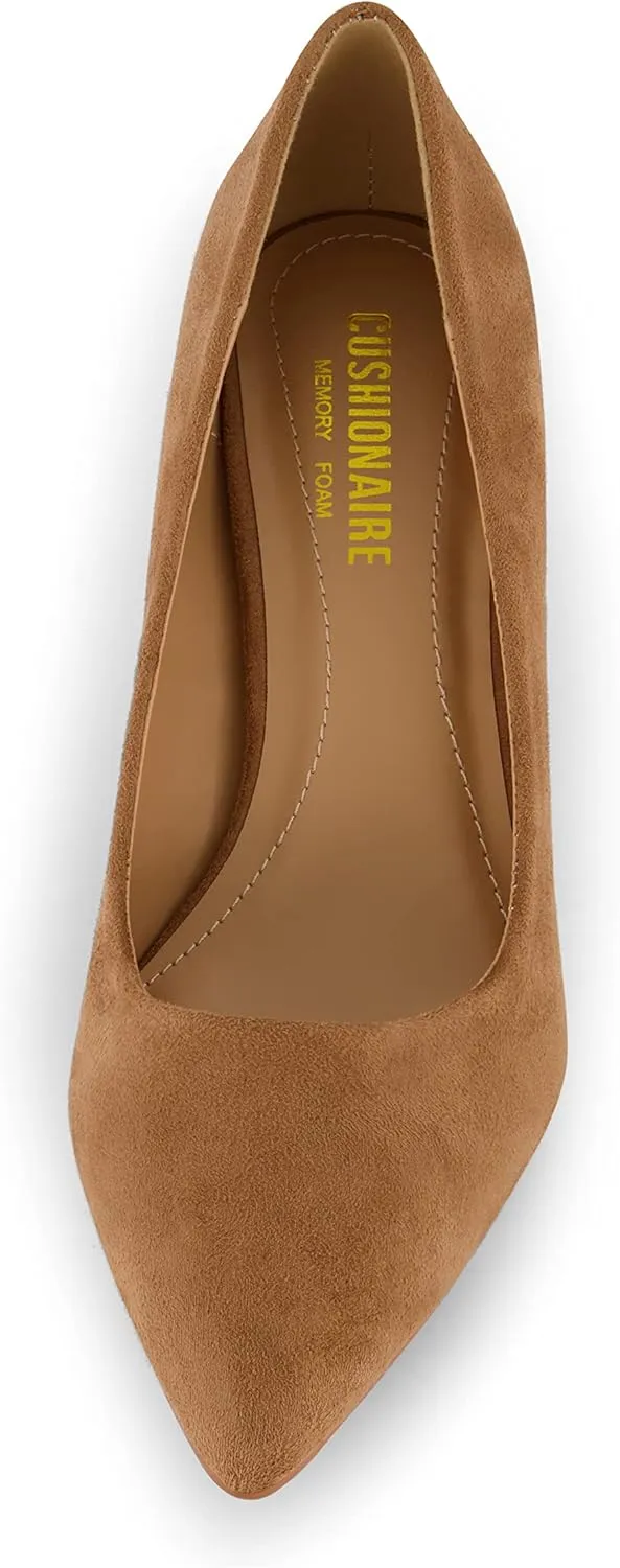 CUSHIONAIRE Women's Preston Dress Pump  Memory Foam, Wide Widths Available