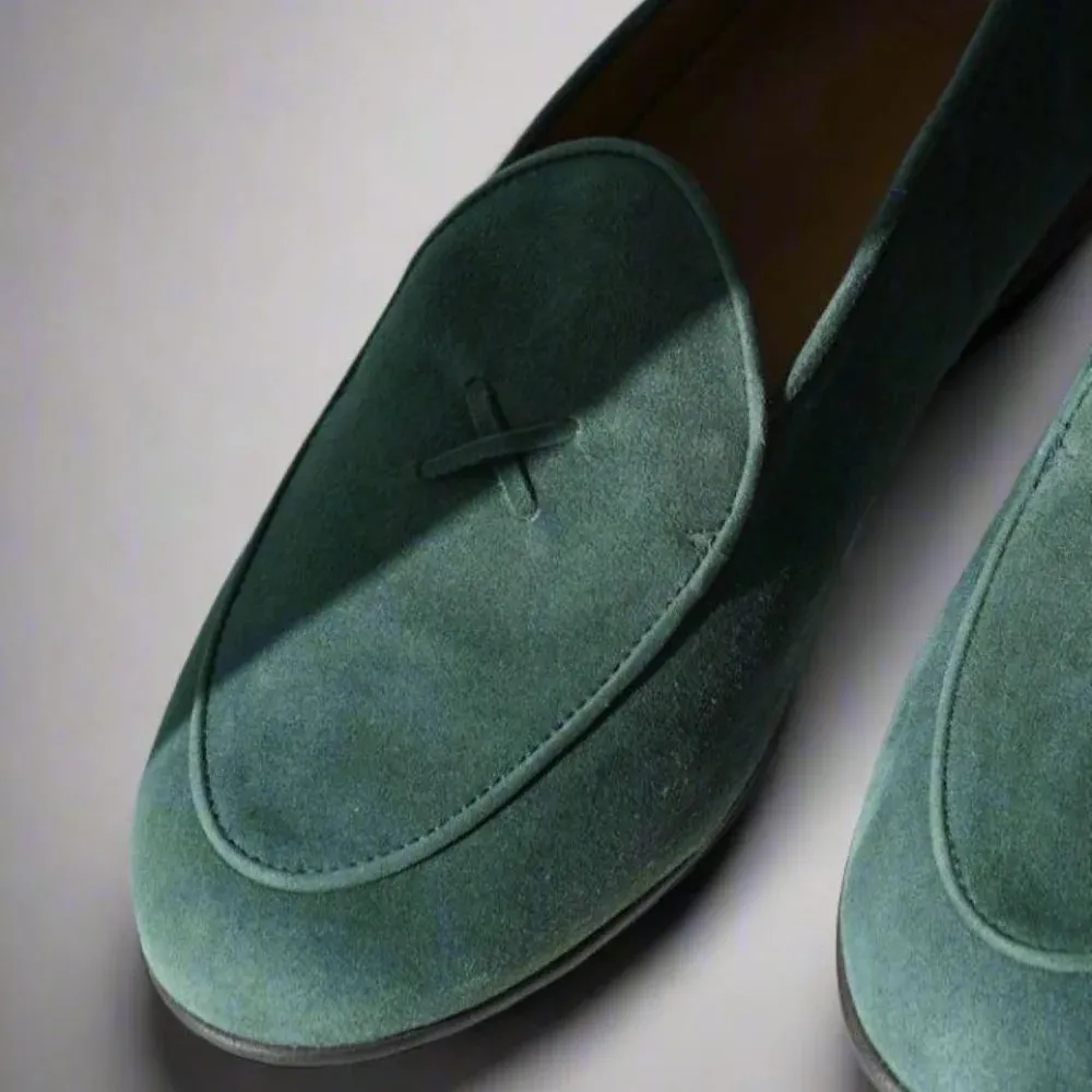 Del Toro Suede Milano Loafer - Pine