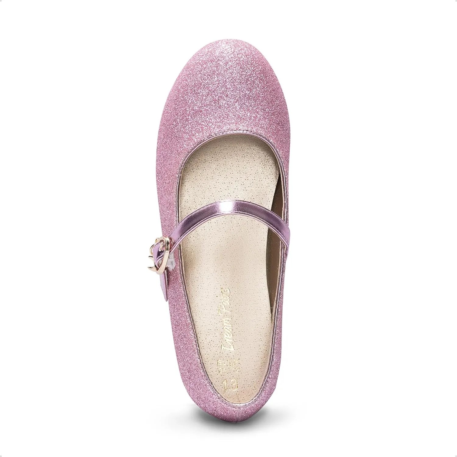 DREAM PAIRS Girls Mary Jane Low Heel Princess Flower Wedding Party Pump Dress Shoes