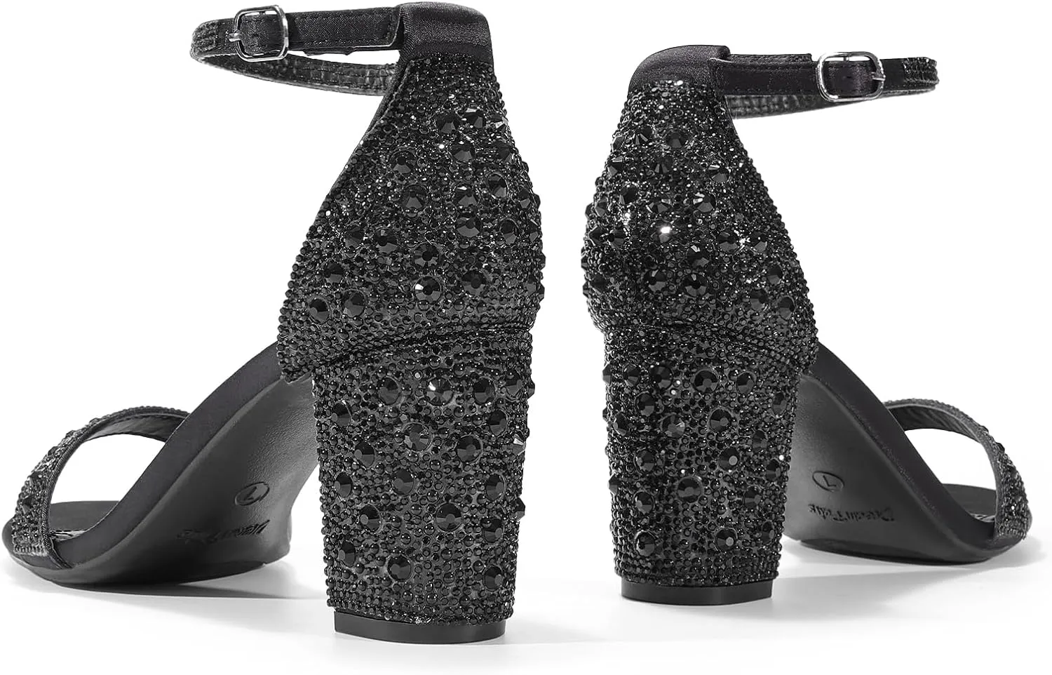 DREAM PAIRS Women's Chunk Low Heel Pump Sandals