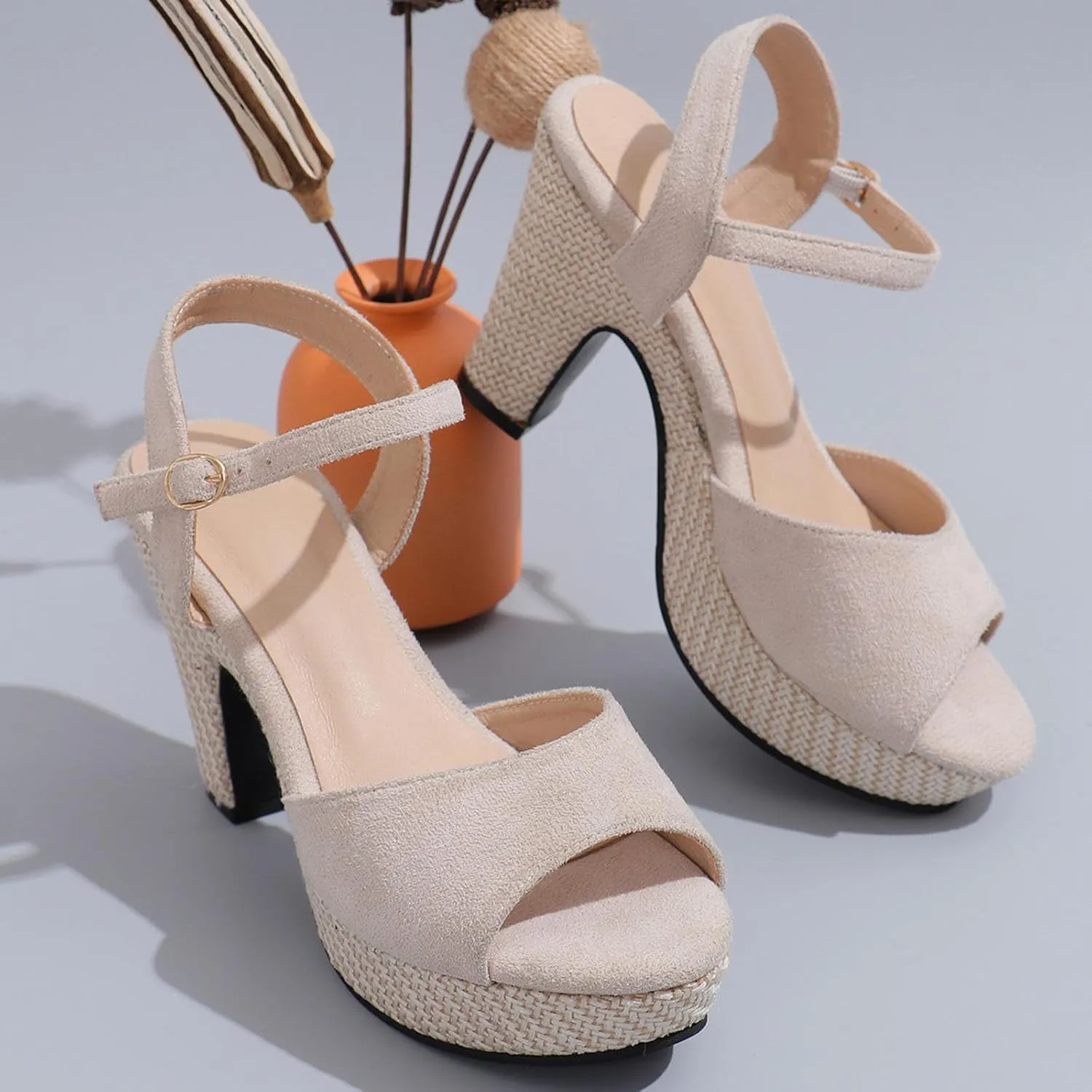 Dressy Sandals Women Sexy Crisscross Strappy Platform High Chunky Heels Peep Toe Pump Party Heeled Shoes Clubwear
