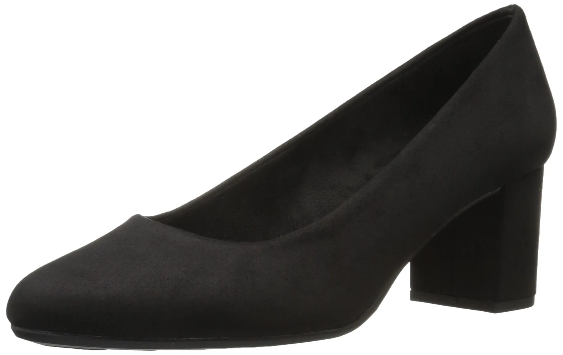 Easy Street Women's Proper Pump, Black Suede, 10